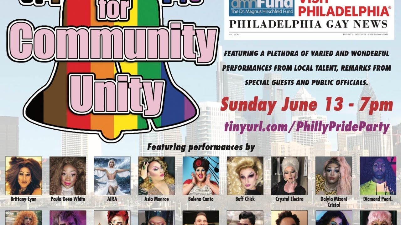 Philly Pride for Community Unity PhillyGayCalendar