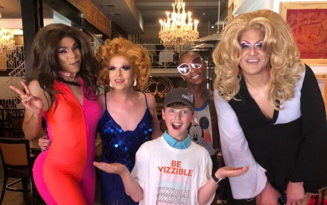Young Sheldon with Philly Drag Queens