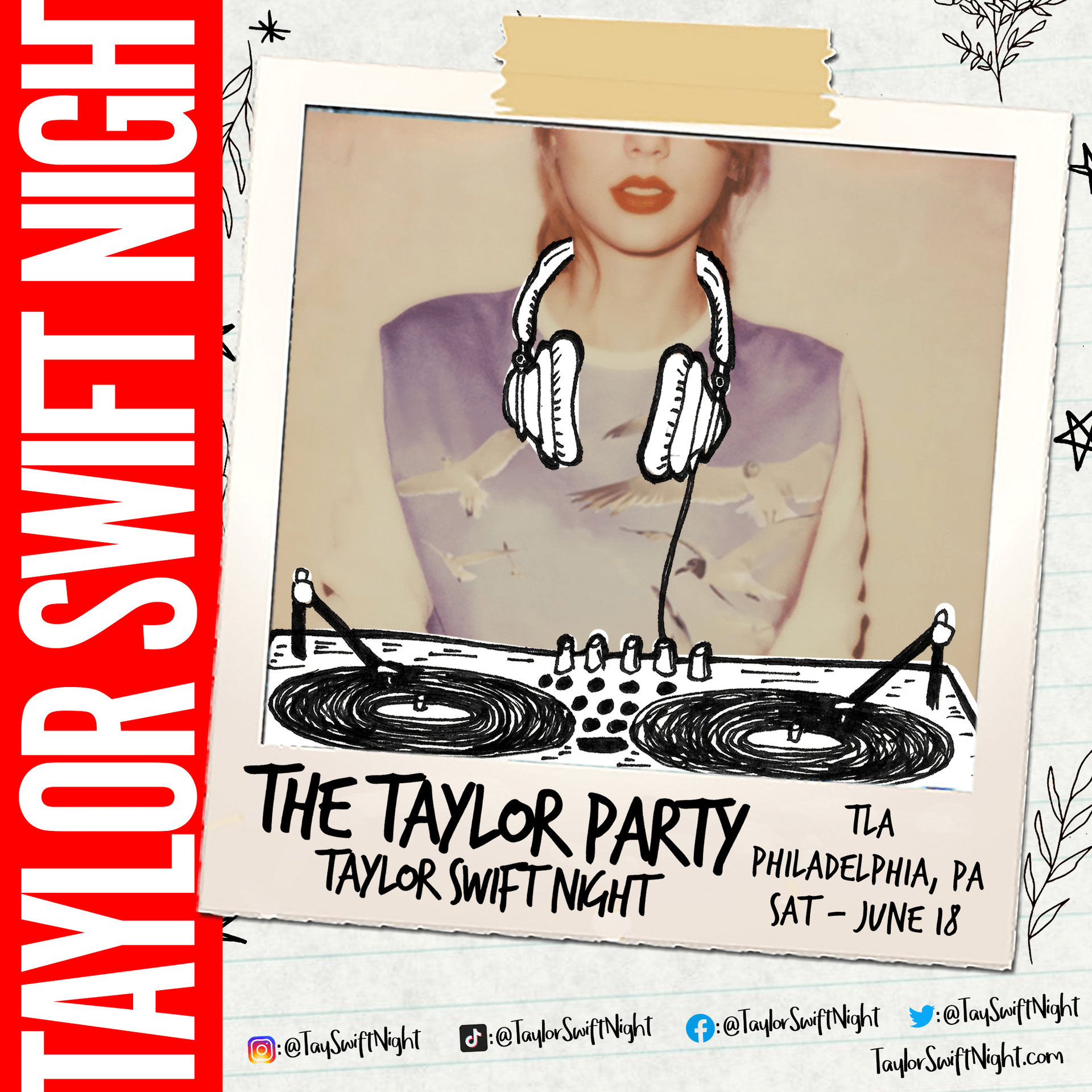 Taylor Party TLA PhillyGayCalendar