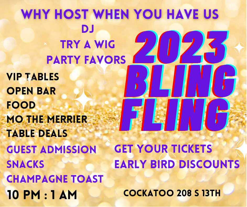 BLING BASH NEW YEAR’S EVE