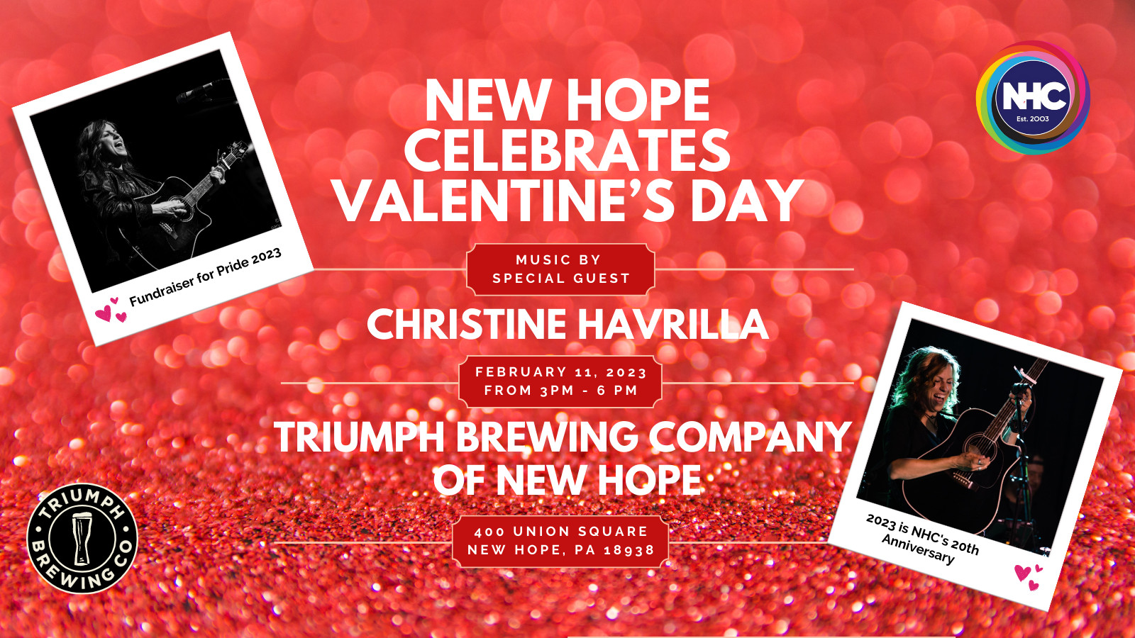 New Hope Celebrates Valentine’s Day with Christine Havrilla at Triumph Brewing