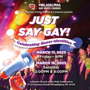 PGMC presents JUST SAY GAY: Celebrating Queer Identities