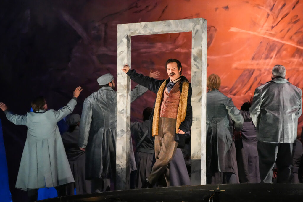 Baritone Troy Cook as Marcello, the painter. Photo by Steven Pisano.