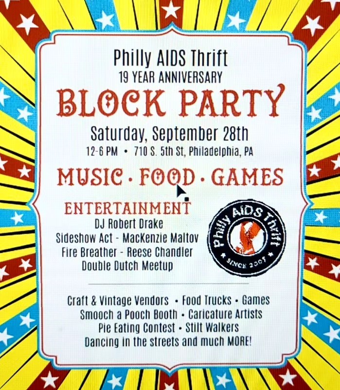Philly AIDS Thrift 19 Year Anniversary Block Party