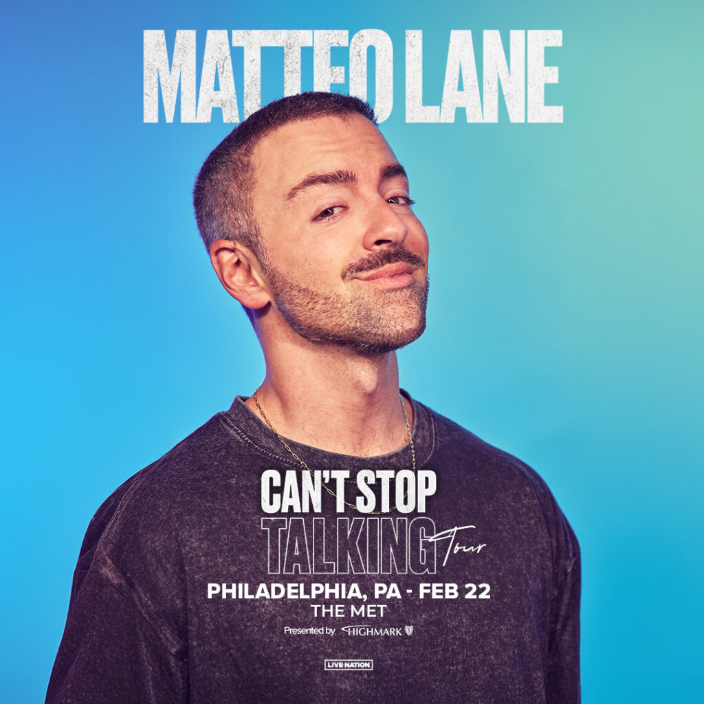 Matteo Lane: Can’t Stop Talking Tour on Saturday, February 22nd at The